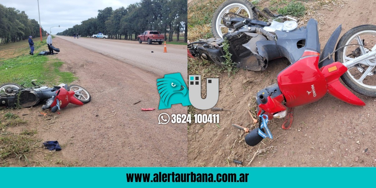 Gancedo: motociclista murió al chocar contra una camioneta