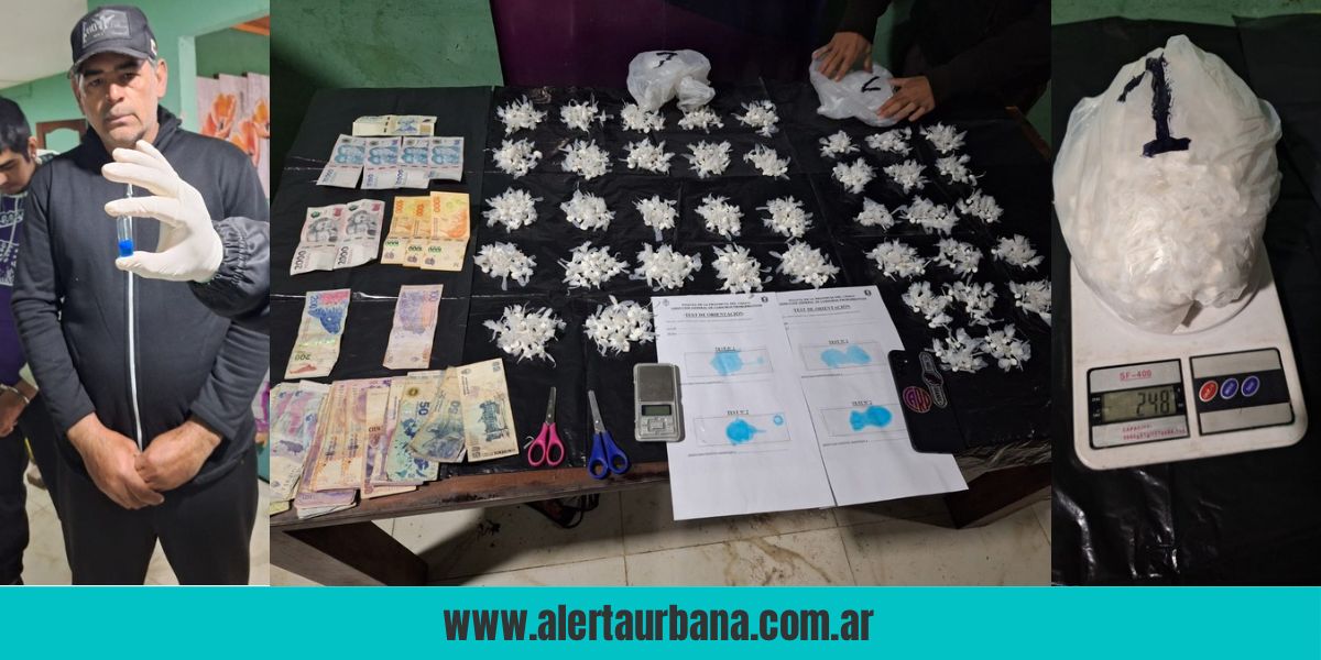 Revientan búnker narco en el barrio Zampa: un detenido y casi 700 dosis de cocaína secuestradas