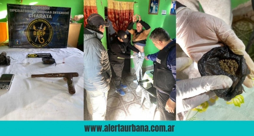 Hermoso Campo: detenido con drogas y armas caseras