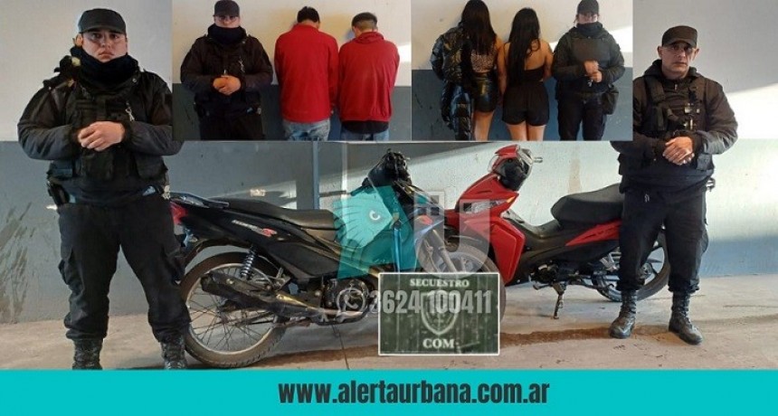 Denunció que dos chicas y dos muchachos lo agredieron para robarle la moto  