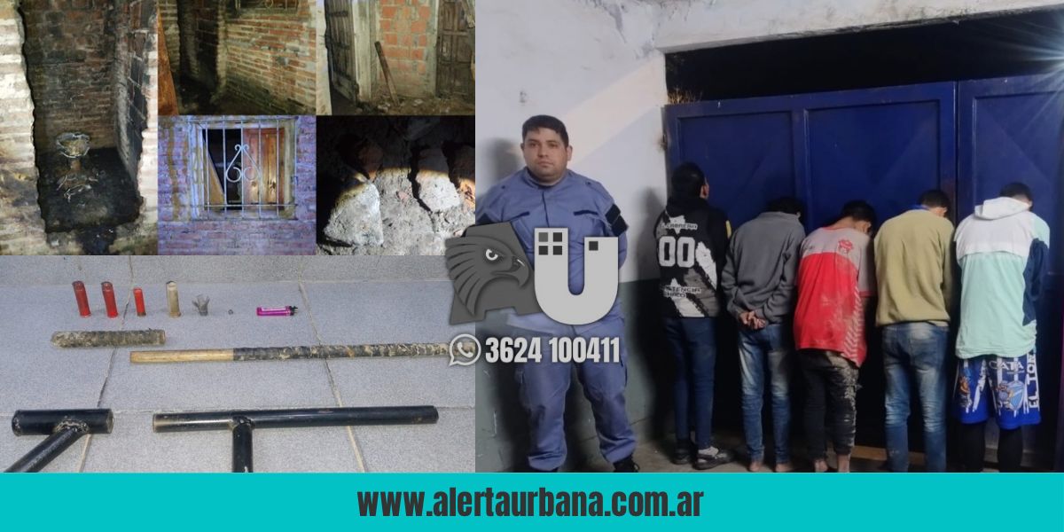 Atrapan en La Rubita a cinco hombres por balear una casa con tumberas
