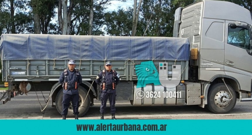Camión con pedido de secuestro desde Santa Fe fue interceptado en el Paralelo 28