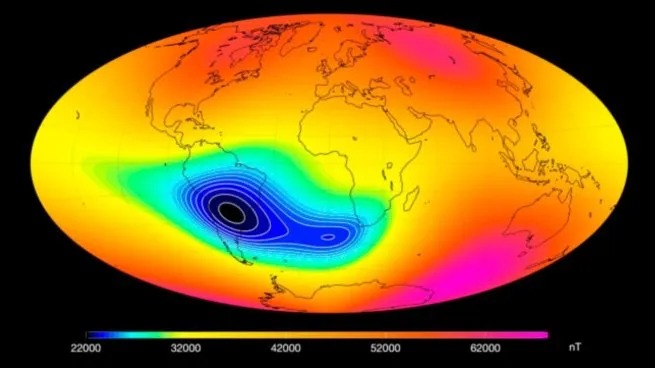 La NASA alertó por la expansión de una anomalía magnética en Argentina