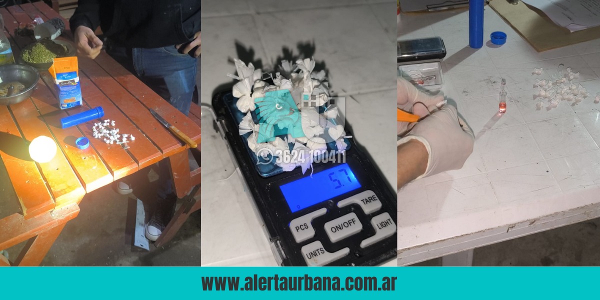 Comisarías se suman al combate al narcomenudeo: incautan cocaína en allanamiento en una vivienda de Resistencia