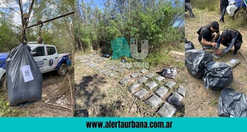 No era un yacaré: Hallan más de 57 kilos de marihuana en la costa del Villa Río Bermejito
