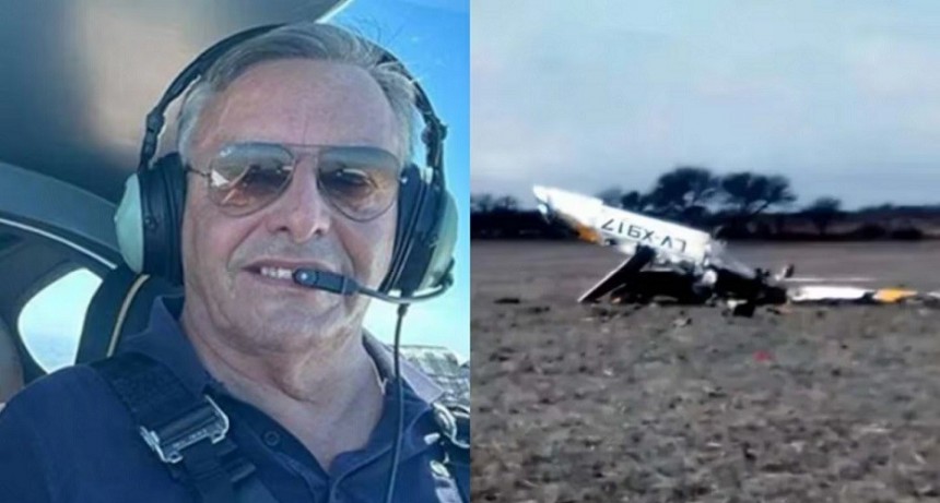 Un intendente cordobés falleció al estrellarse con su avioneta en San Luis