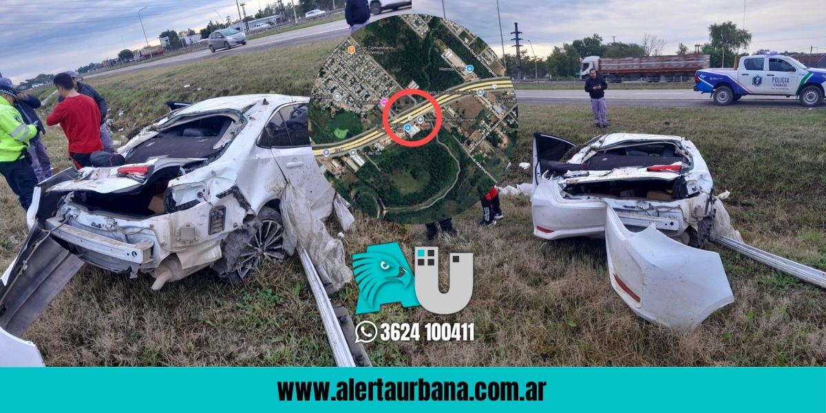 Tremendo despiste y milagro en la autovía de la 16: automovilista resultó ileso pese a la destrucción de su vehículo