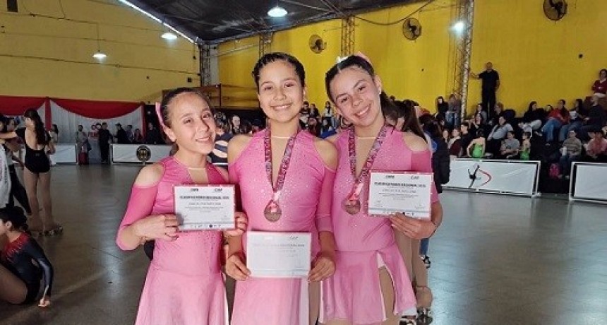 Corzuela Felicita a patinadoras que compitieron en un torneo regional 