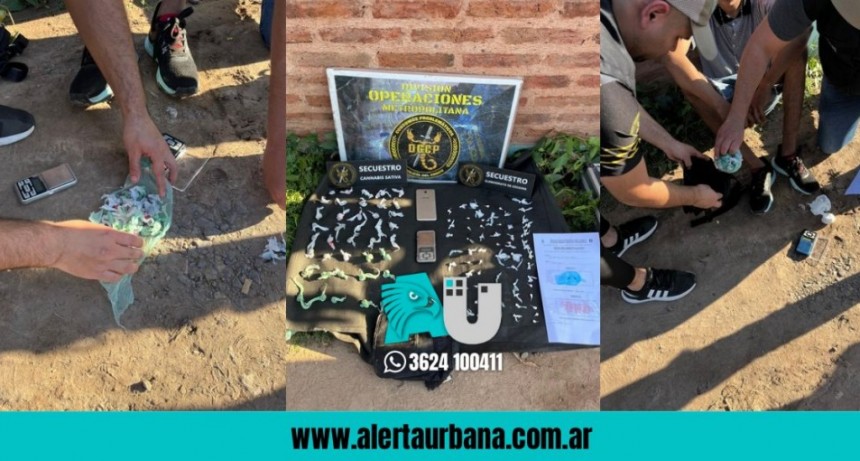 Sin sorpresa, lo descubrieron con marihuana y cocaína en el morral