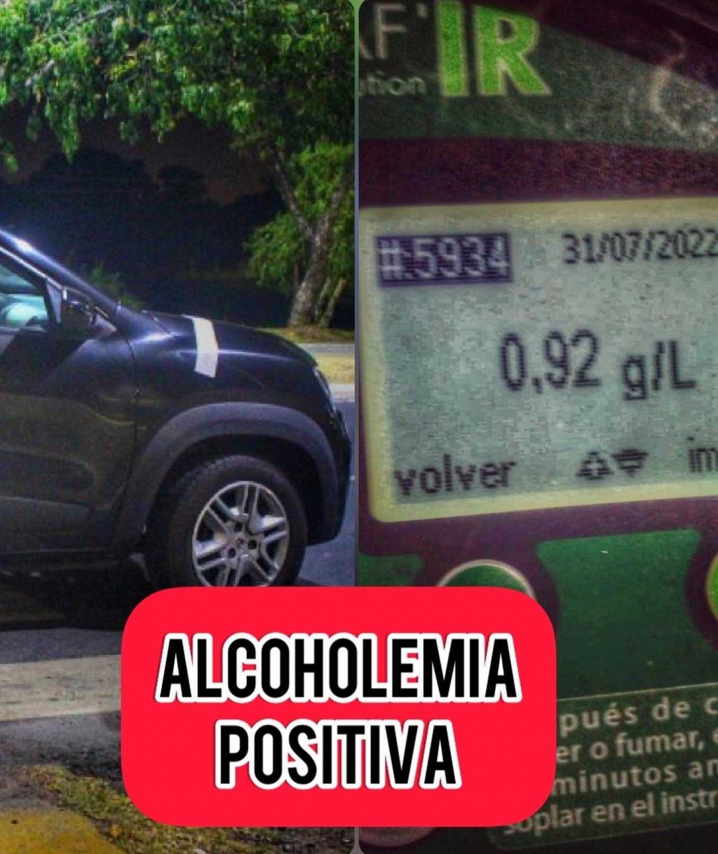 Resistencia: Tránsito secuestró 24 vehículos por alcoholemia positiva