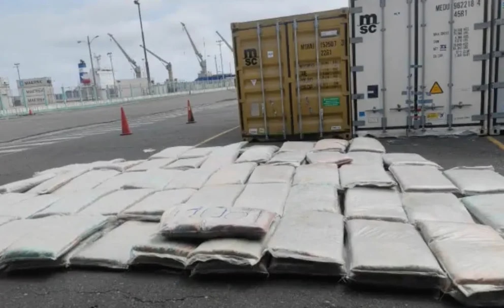 Ecuador: Incautaron más de 7 toneladas de cocaína que iban a enviarse a Europa 