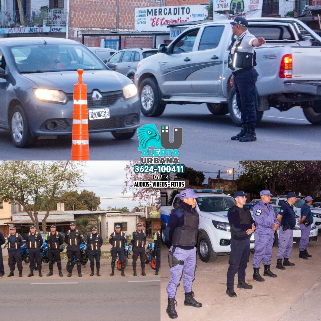Amplio operativo de policías caminera y comisarías