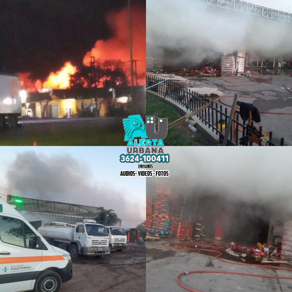 Gral. San Martín: Incendio en distribuidora Norte el sereno confesó que produjo una quema de basura en el sector y no lo pudo controlar