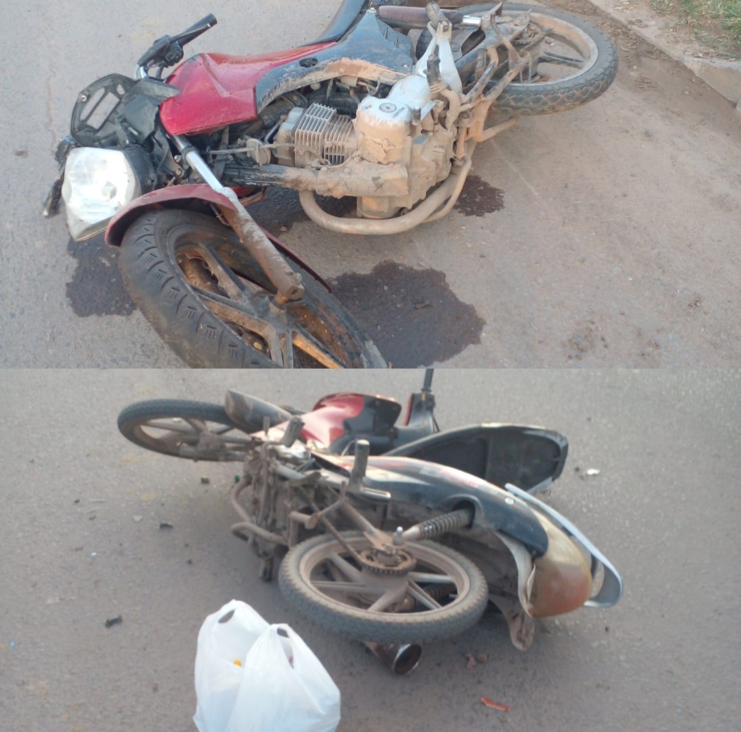 Fatal accidente entre dos motocicletas 