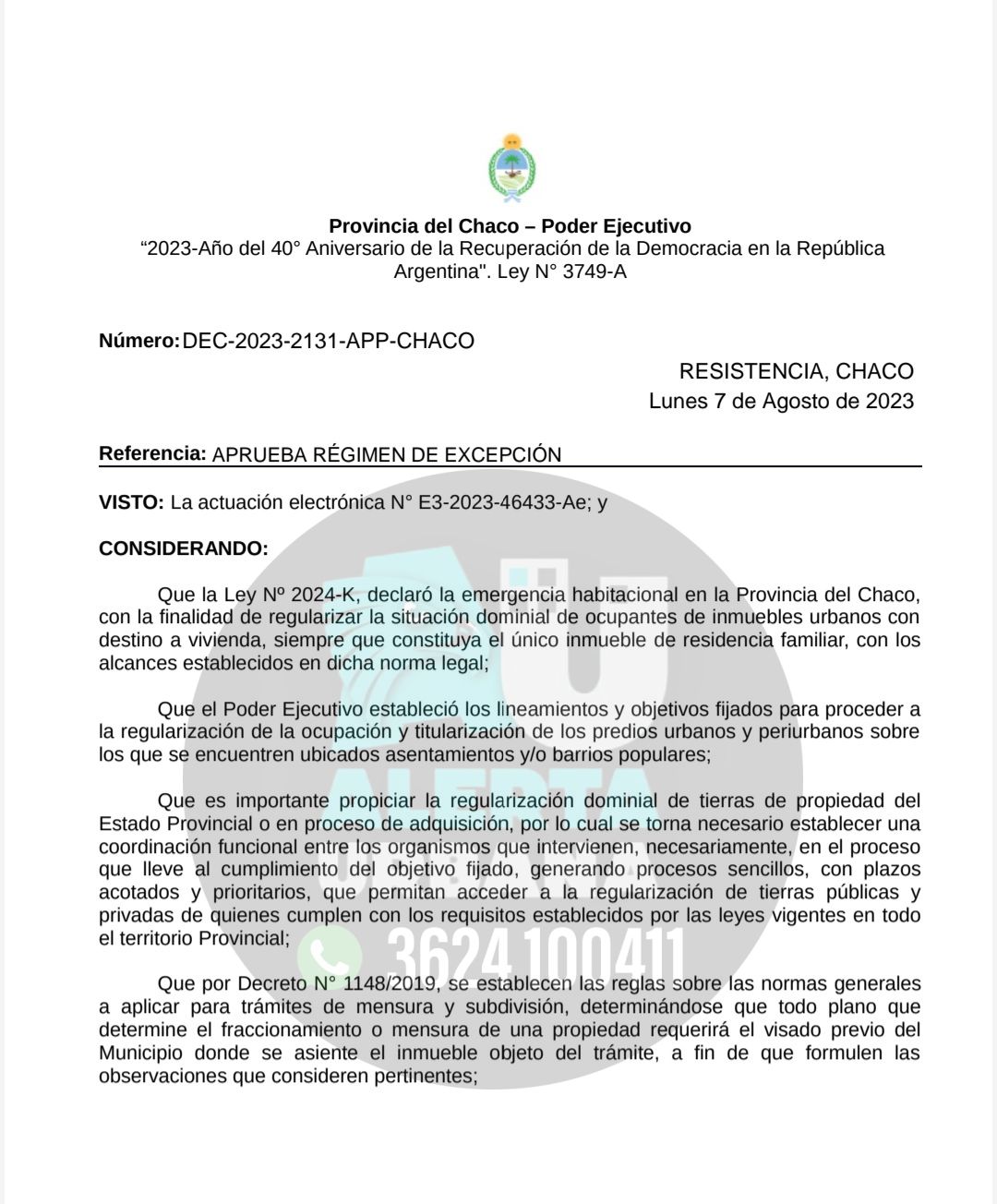 Dra. Mariana Grismado El gobernador est autorizando a usurpar