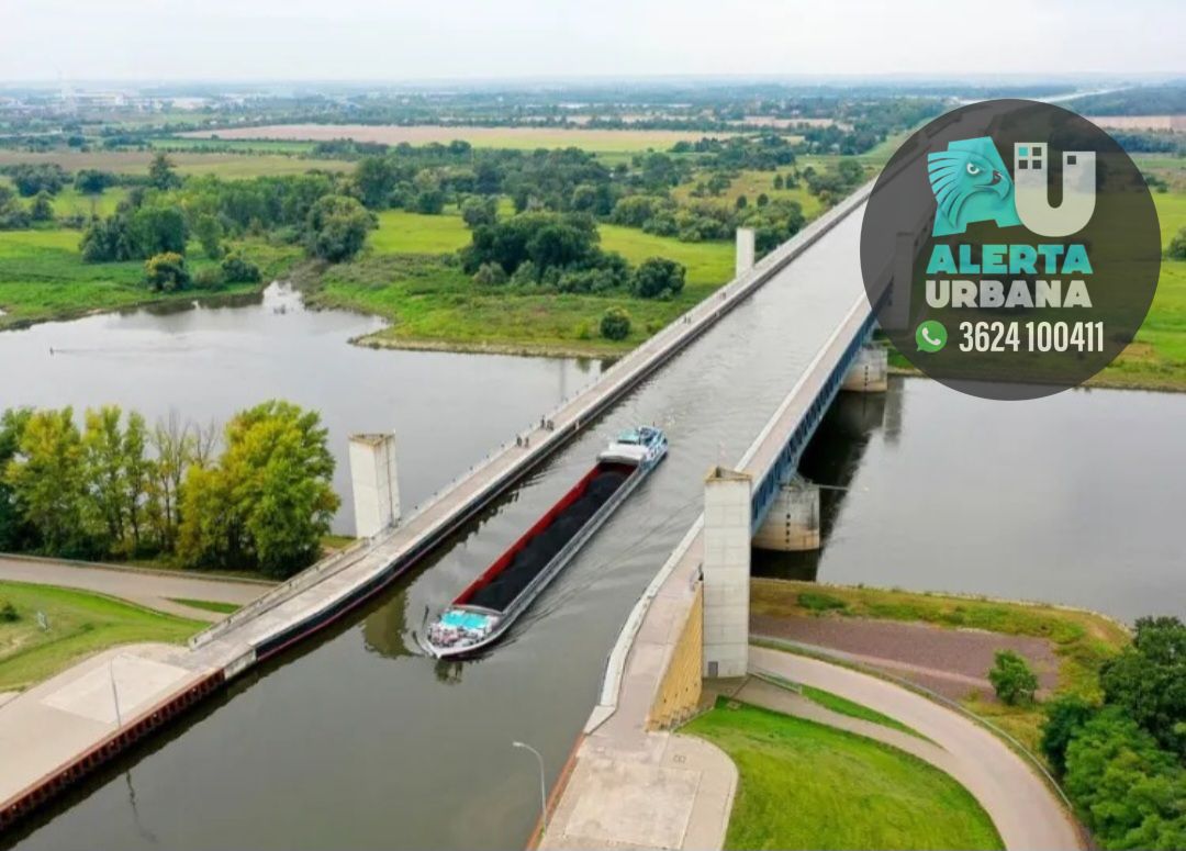 Magdeburgo, el puente de agua navegable más largo del mundo