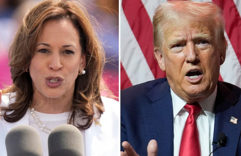 EEUU: encuesta otorga leve ventaja a Kamala Harris sobre Trump