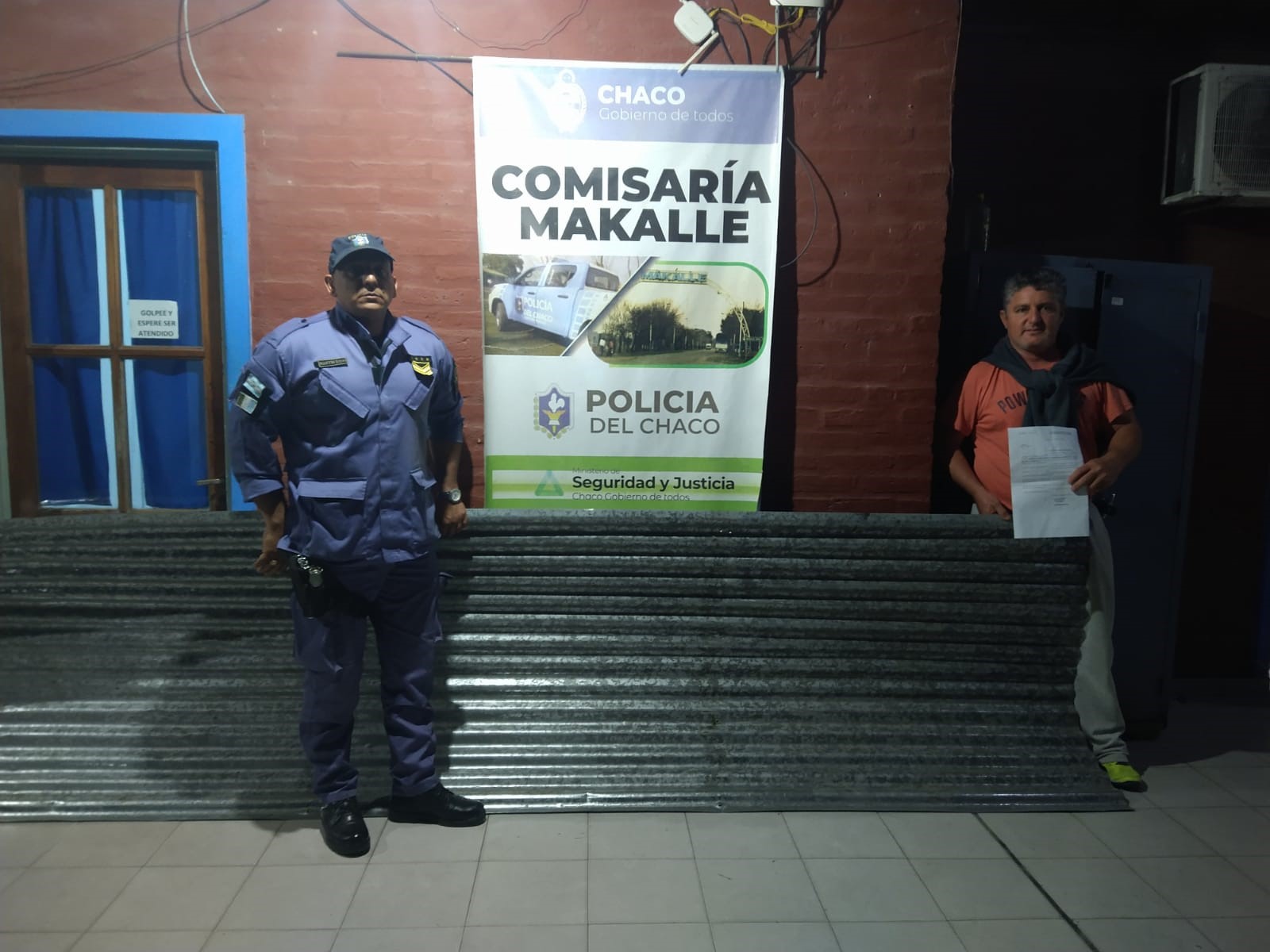  Makallé: empleado municipal fue engañado y quedó envuelto en el traslado de chapas robadas