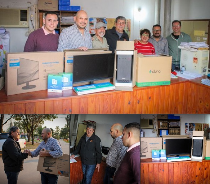 El municipio de Makallé entregó equipamiento informático a la Cooperativa de Agua Potable