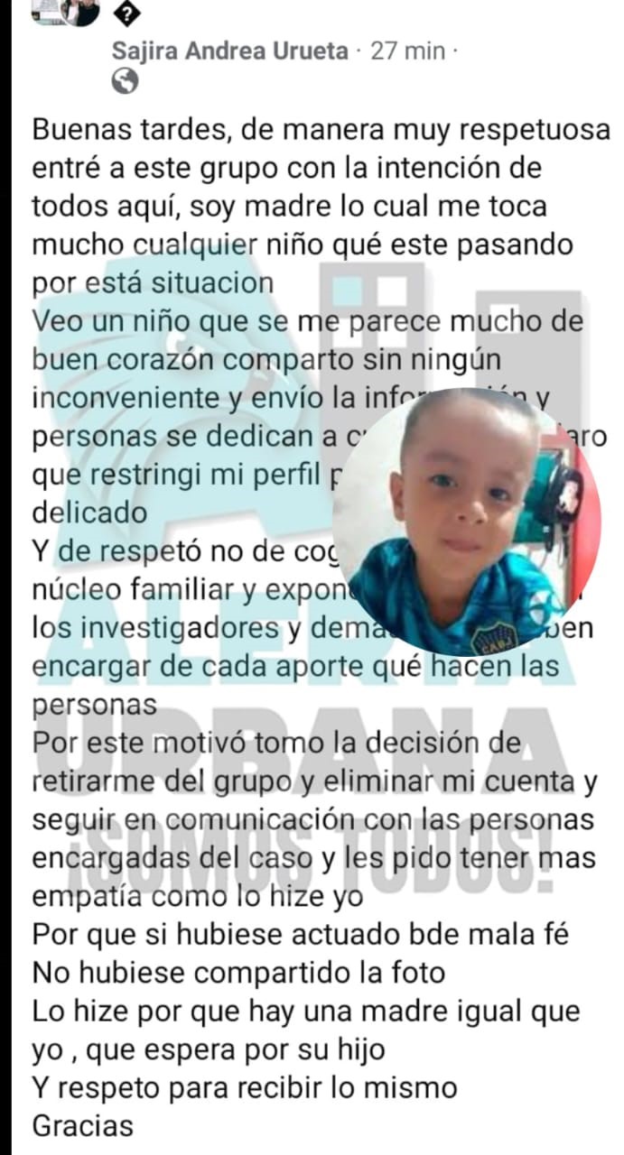Loan: ¿Quién es la mujer que publicó en Colombia la foto de un niño que podría ser el buscado?
