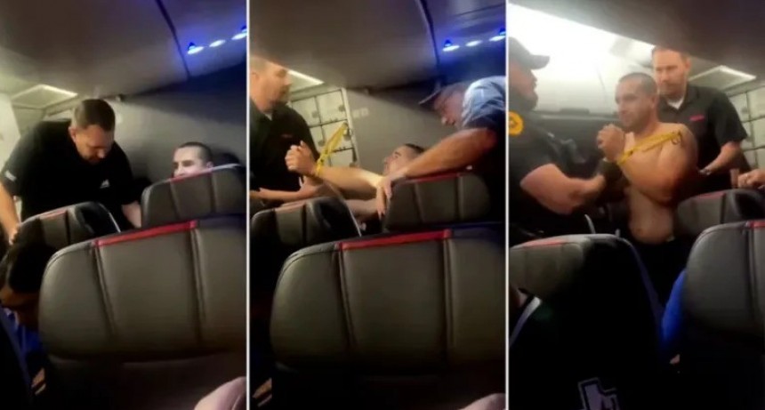 Estados Unidos: un hombre intentó abrir la puerta de un avión en pleno vuelo y fue detenido