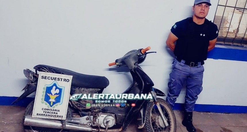 Resistencia: dueño recupera su motocicleta gracias a la intervención de la Policía del Chaco