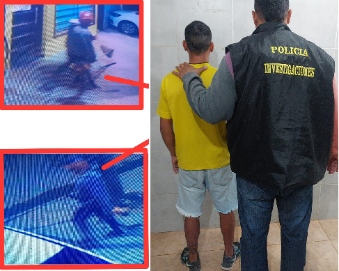 Fontana: robó pero quedó registrado en las cámaras de seguridad y quedó preso