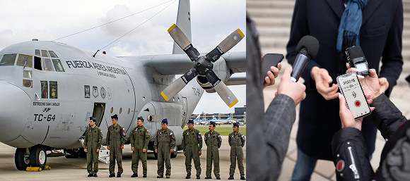 Hoy es el Día Nacional del Periodista de Exteriores de Radio y Televisión y de el Día de la Fuerza Aérea Argentina