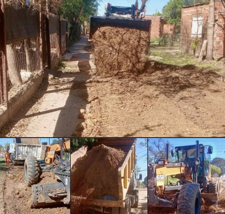 El municipio de Barranqueras avanza con el mantenimiento urbano