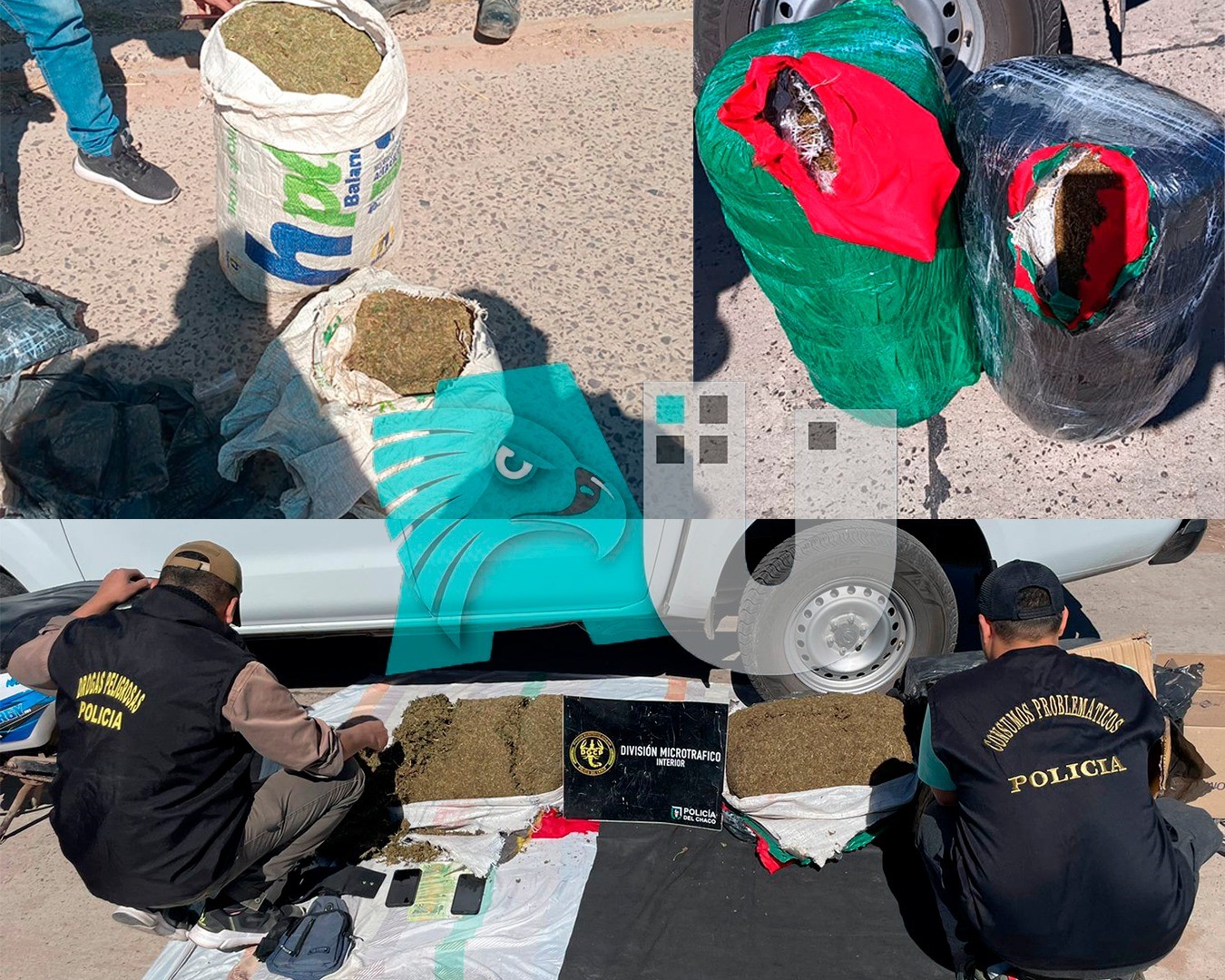 Secuestran 10 millones de pesos en marihuana que llegó en encomiendas a Sáenz Peña