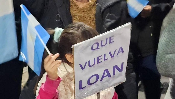 Loan: hoy nueva marcha en Goya y mañana en 9 de Julio   