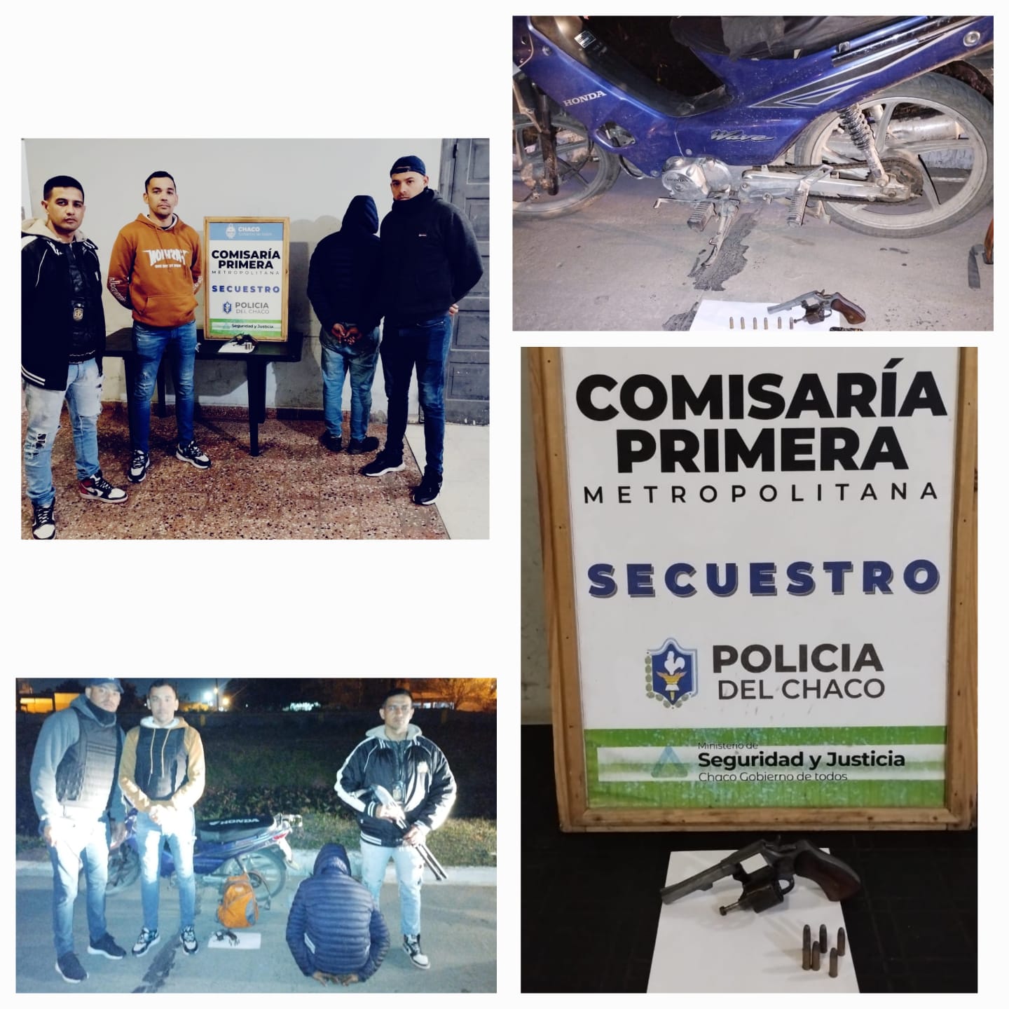 Resistencia: detuvieron a un joven que circulaba armado y a bordo de una moto