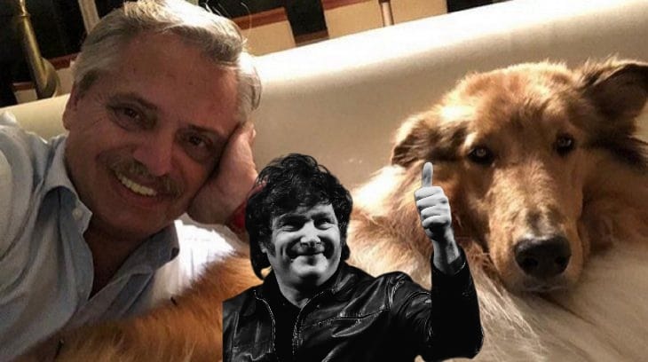 Milei propuso al ex presidente Alberto, cuidar de su perro Dylan