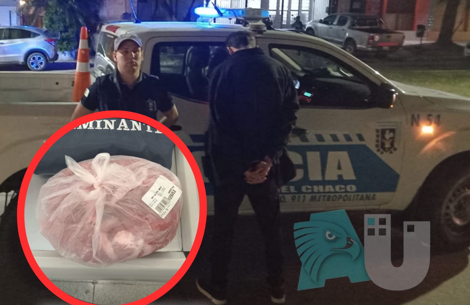 Demorado por 2 mil pesos: quiso llevar carne sin pagar