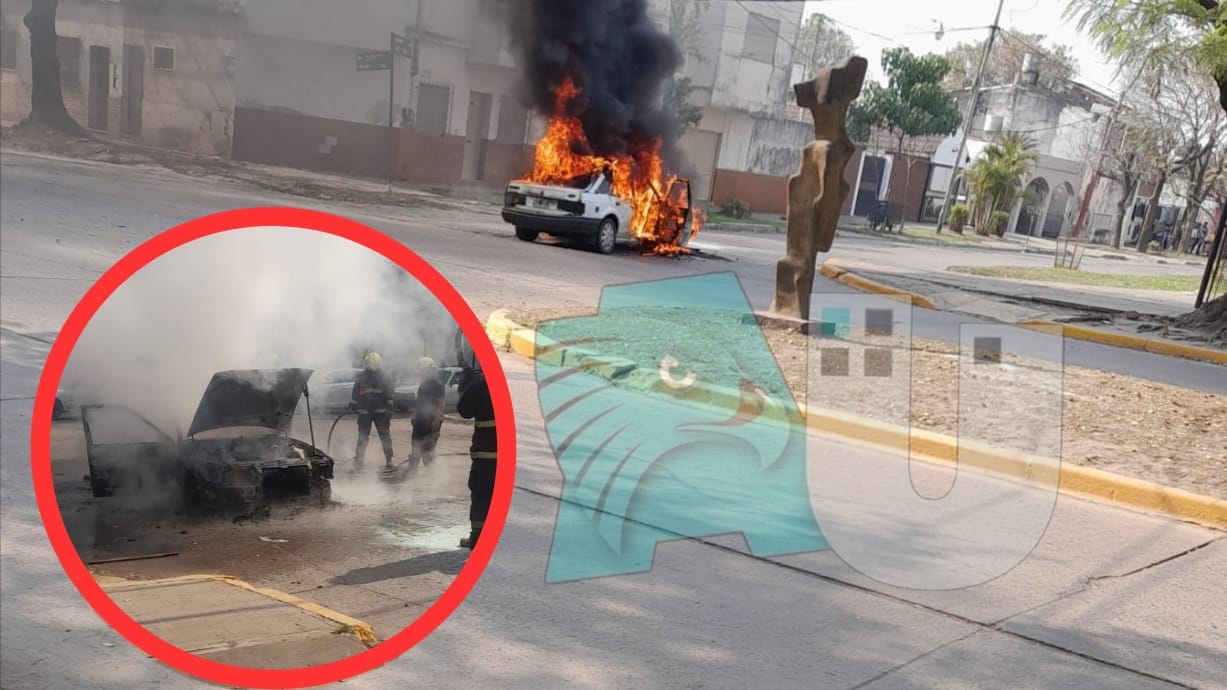 ¿Qué dijo el dueño del auto en llamas en plena calle de la ciudad?
