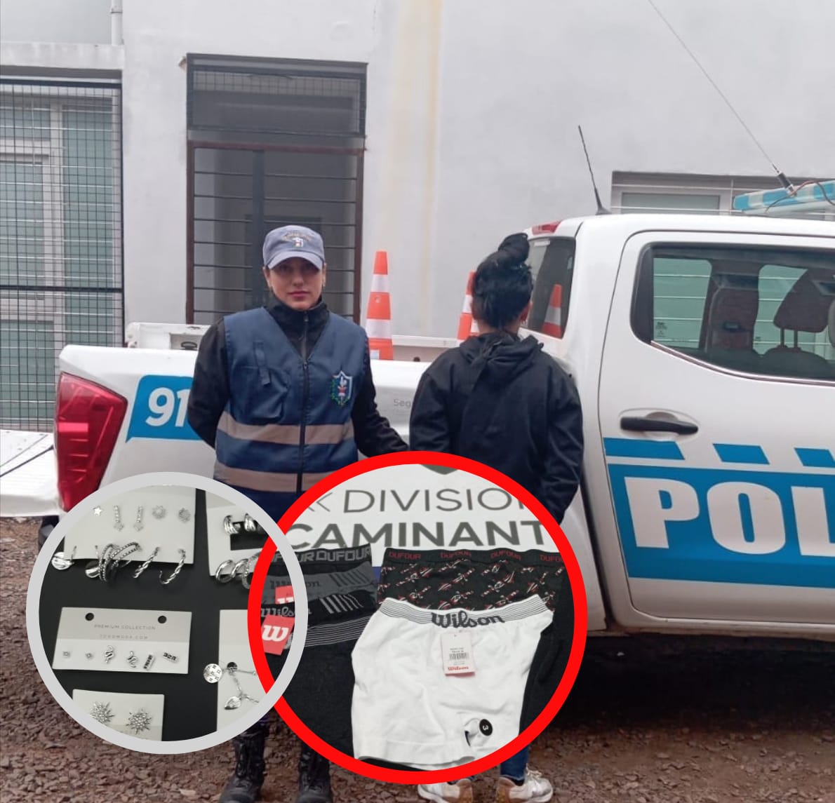 Mechera coqueta y atenta: quiso robar aros y calzones pero fue detenida