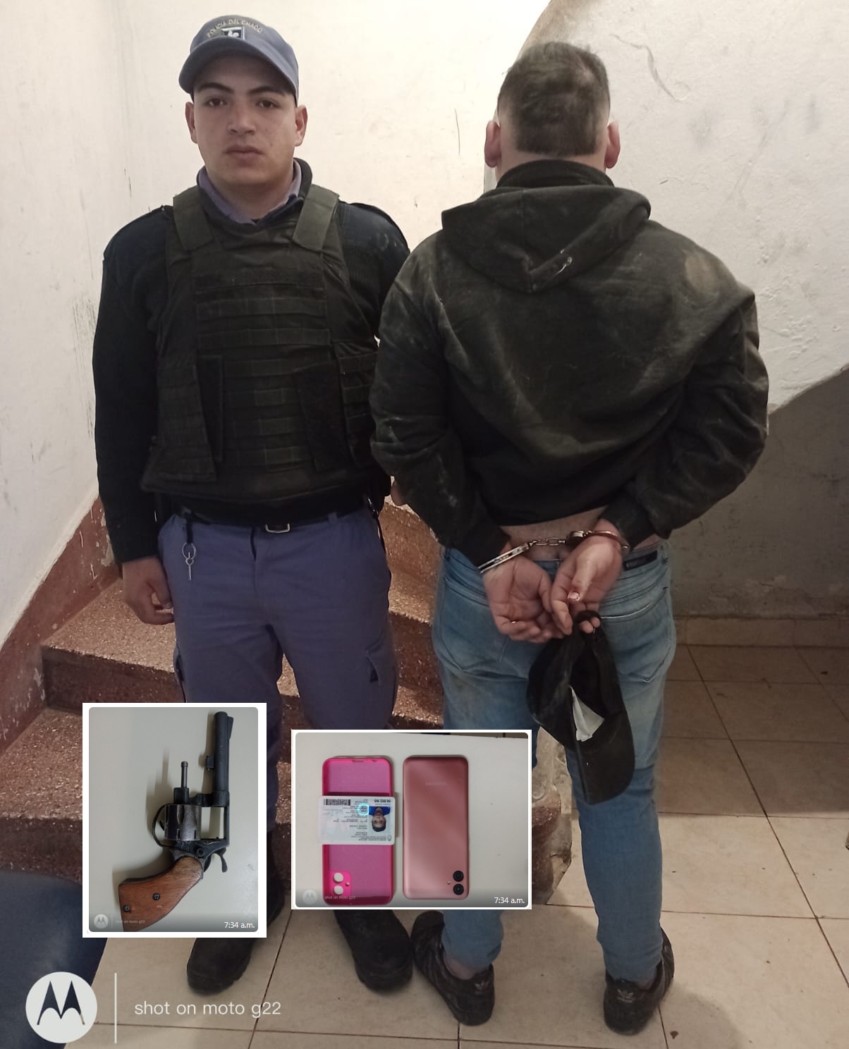 Barranqueras: demoran a un menor que, armado, robó un celular
