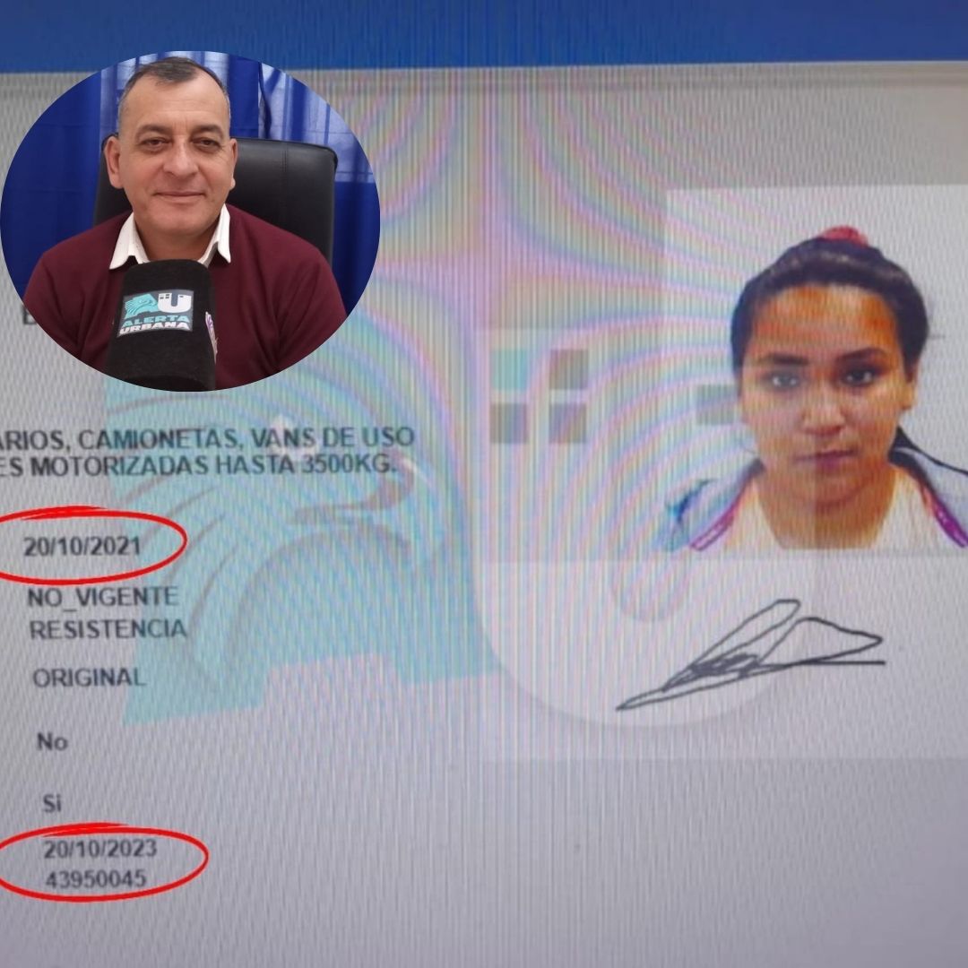 Analía Daniela López, chocó con el carnet de conducir vencido