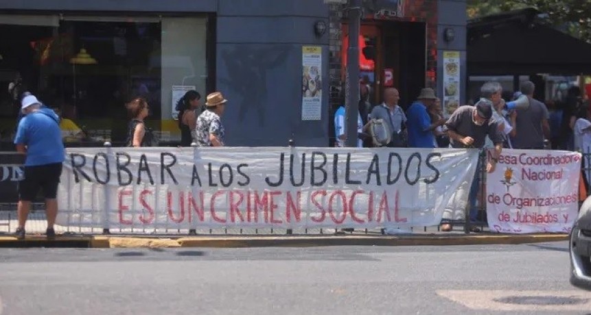 Incidentes en la marcha de los jubilados en Buenos Aires