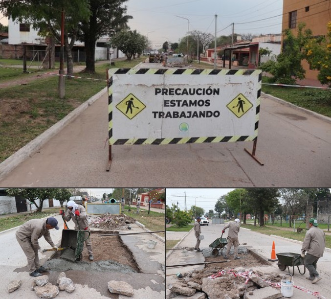El municipio de Presidencia de la Plaza completa el bacheo de calles