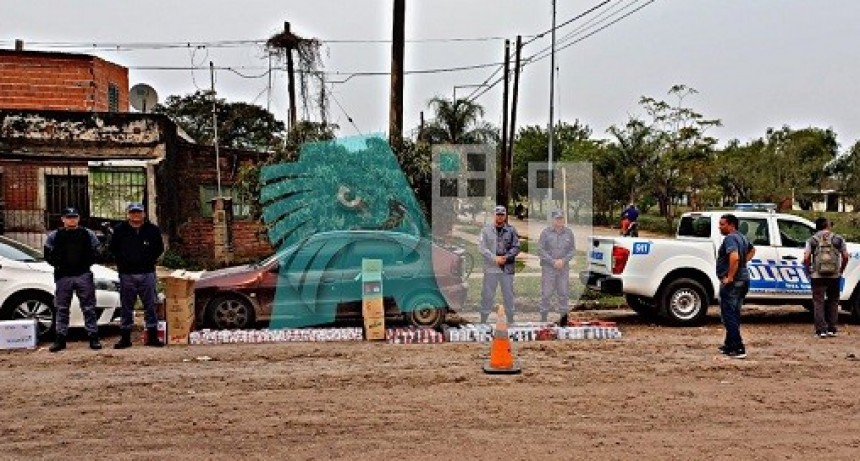 Controlaban papeles de vehículos y encontraron cigarrillos ilegales