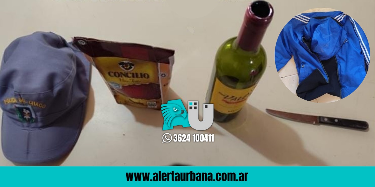 ¿Quién se ha tomado todo el vino?: en Sáenz Peña, ladrón buscado por la Policía se bajó un tetra a las apuradas