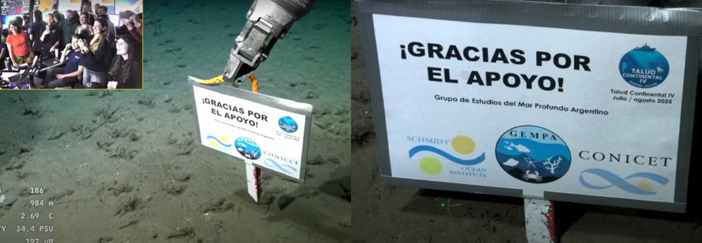 Fin a la misión del Conicet en el fondo del mar: científicos agradecieron el respaldo
