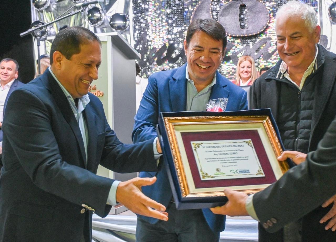 El Gobierno provincial acompañó el 78° aniversario de Pampa del Indio 