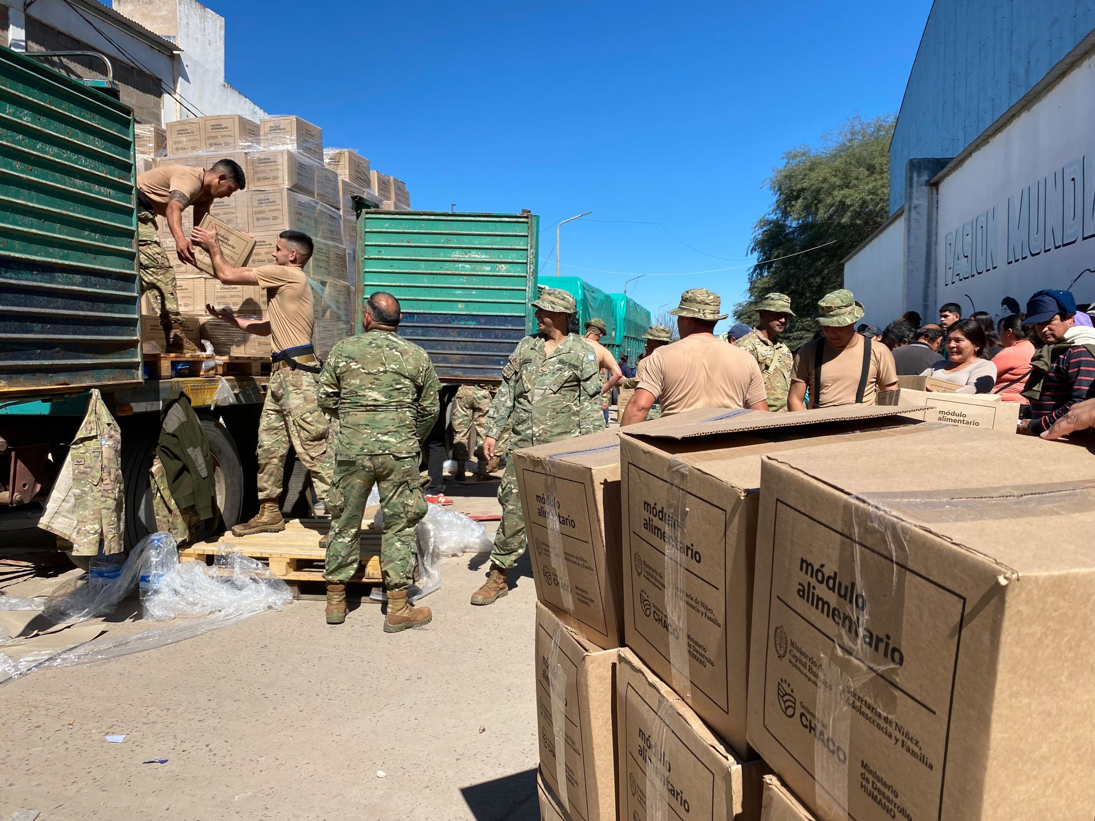 Transcurrió la segunda jornada de entrega de mercadería en El Impenetrable