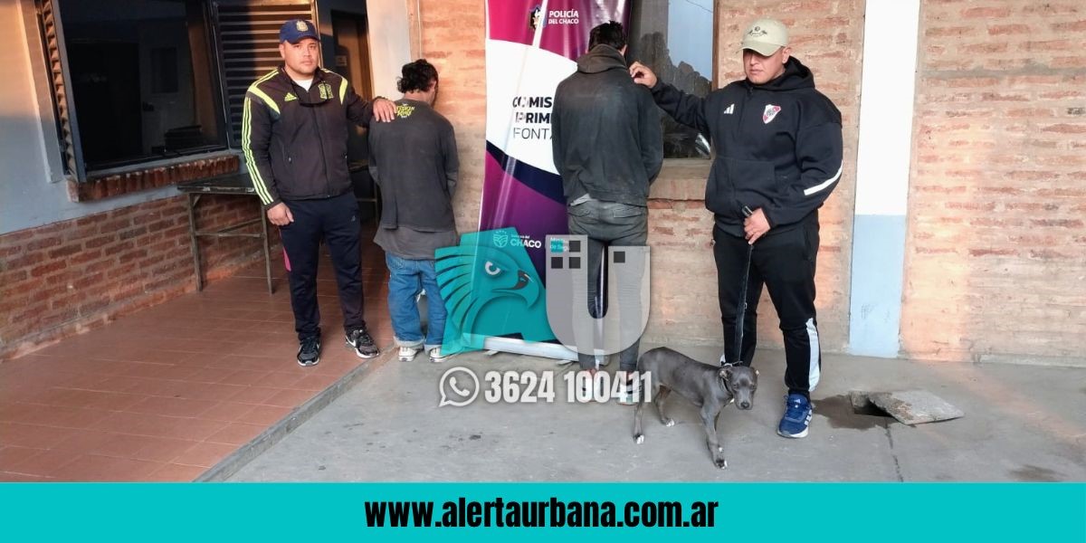  Fontana: se creyeron vivos robando un pitbull pero terminaron en el calabozo