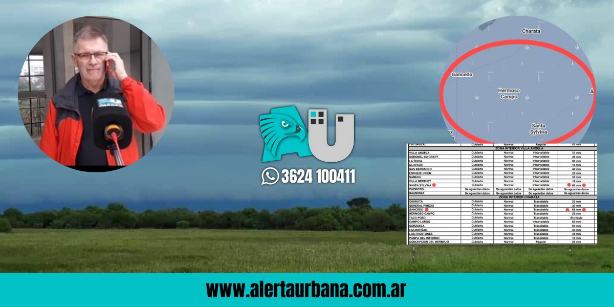 “Por suerte llovió bien en dónde el campo estaba necesitando mucha agua”, aseguró el presidente de la APA