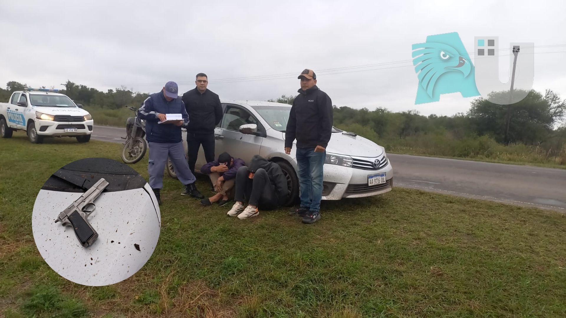 Arsenal y contrabando de cigarrillos: así detuvieron a dos jóvenes de Sáenz Peña en la Ruta 4