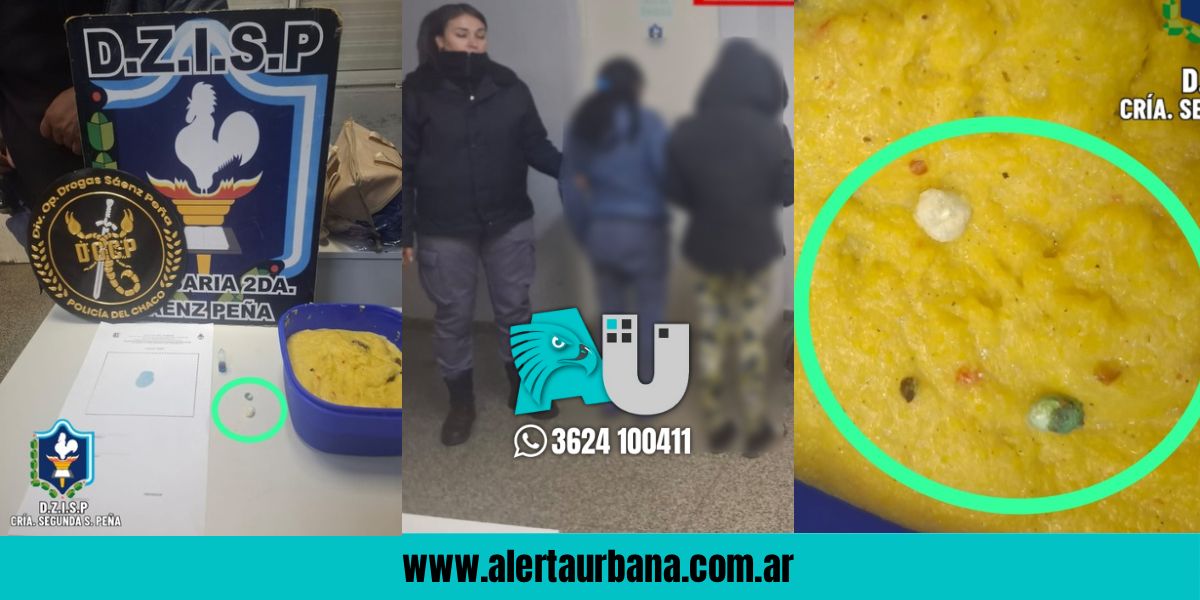 Polenta blanca: Intentaron ingresar cocaína oculta en un taper a un familiar preso en Sáenz Peña