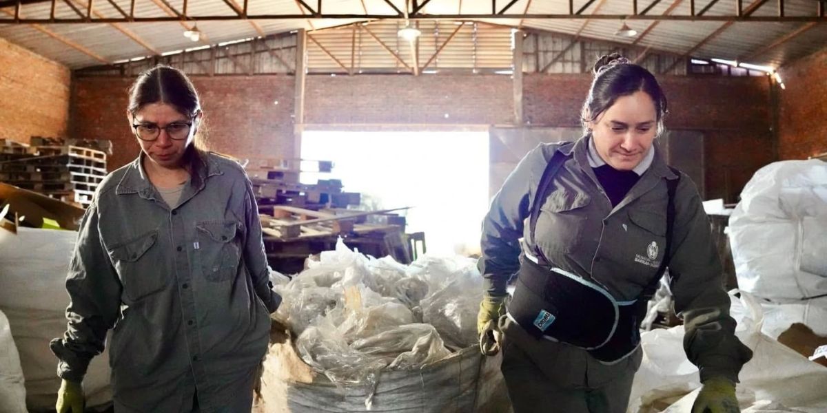 El Municipio de Barranqueras recuperó cinco toneladas de material reciclable